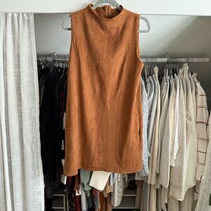 Sadie & Sage Sleeveless Brown Mini Dress